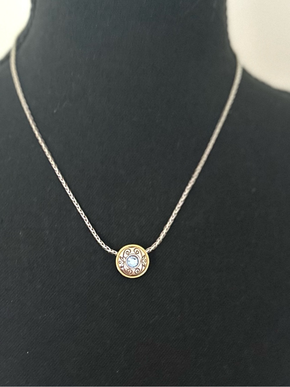 Brighton 💙 Celestial Blue Swarvorski Crystal Pendant Necklace - Retired - Picture 5 of 6